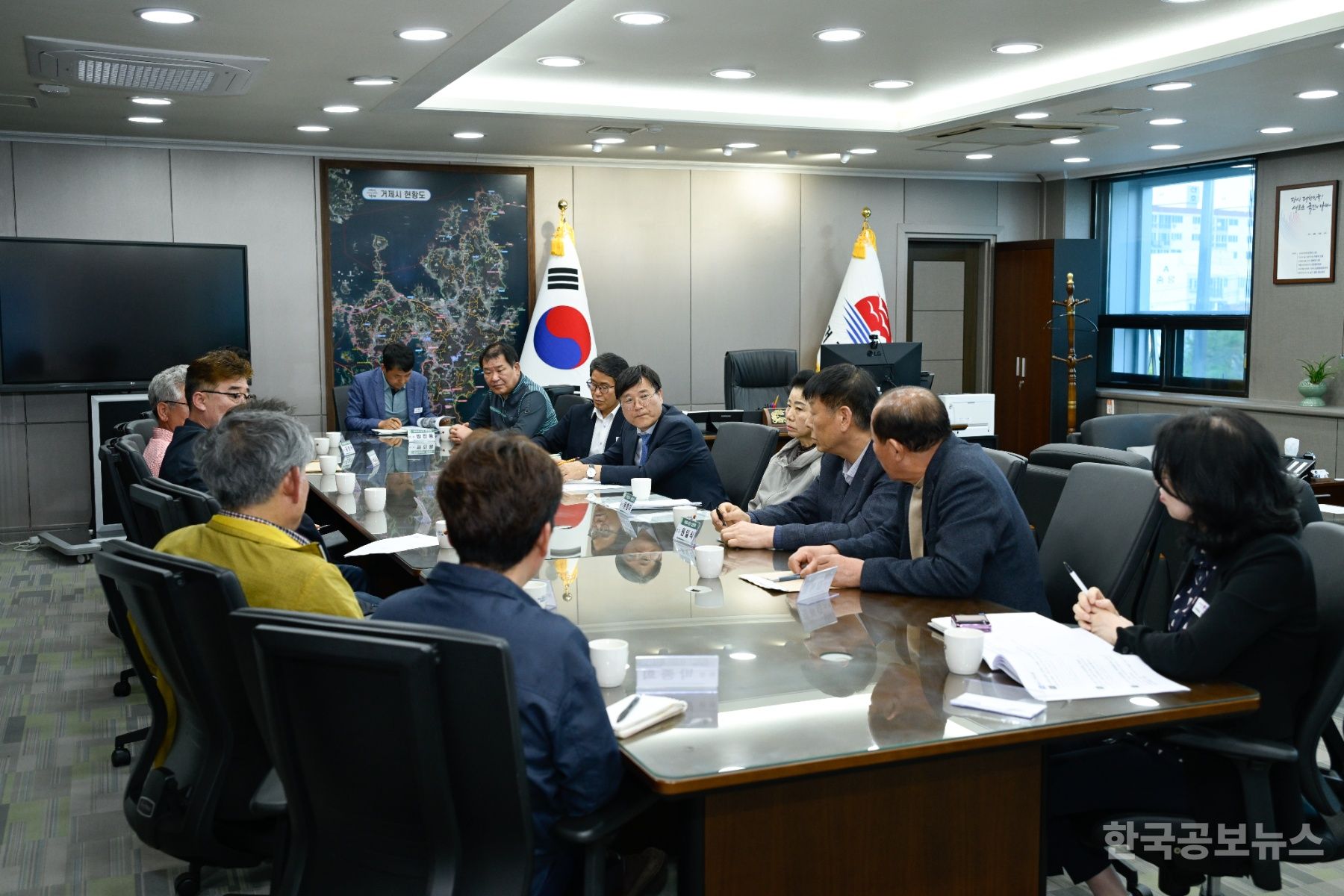 거제시, 전통시장 상인회장과의 간담회 개최 기사 사진