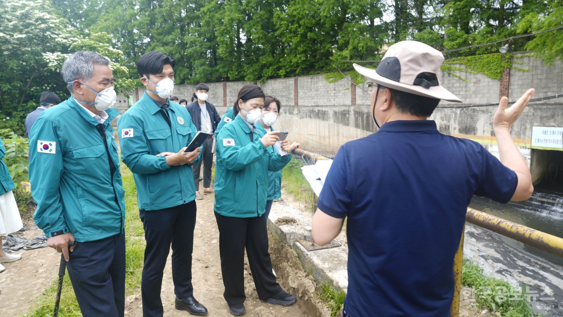 광주시의회 환경복지위원회, 금호타이어 화재 현장 방문 기사 사진