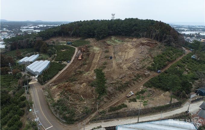 제주 넉시오름에서 무단 산지전용·벌채 적발...2명 검찰 송치 기사 사진