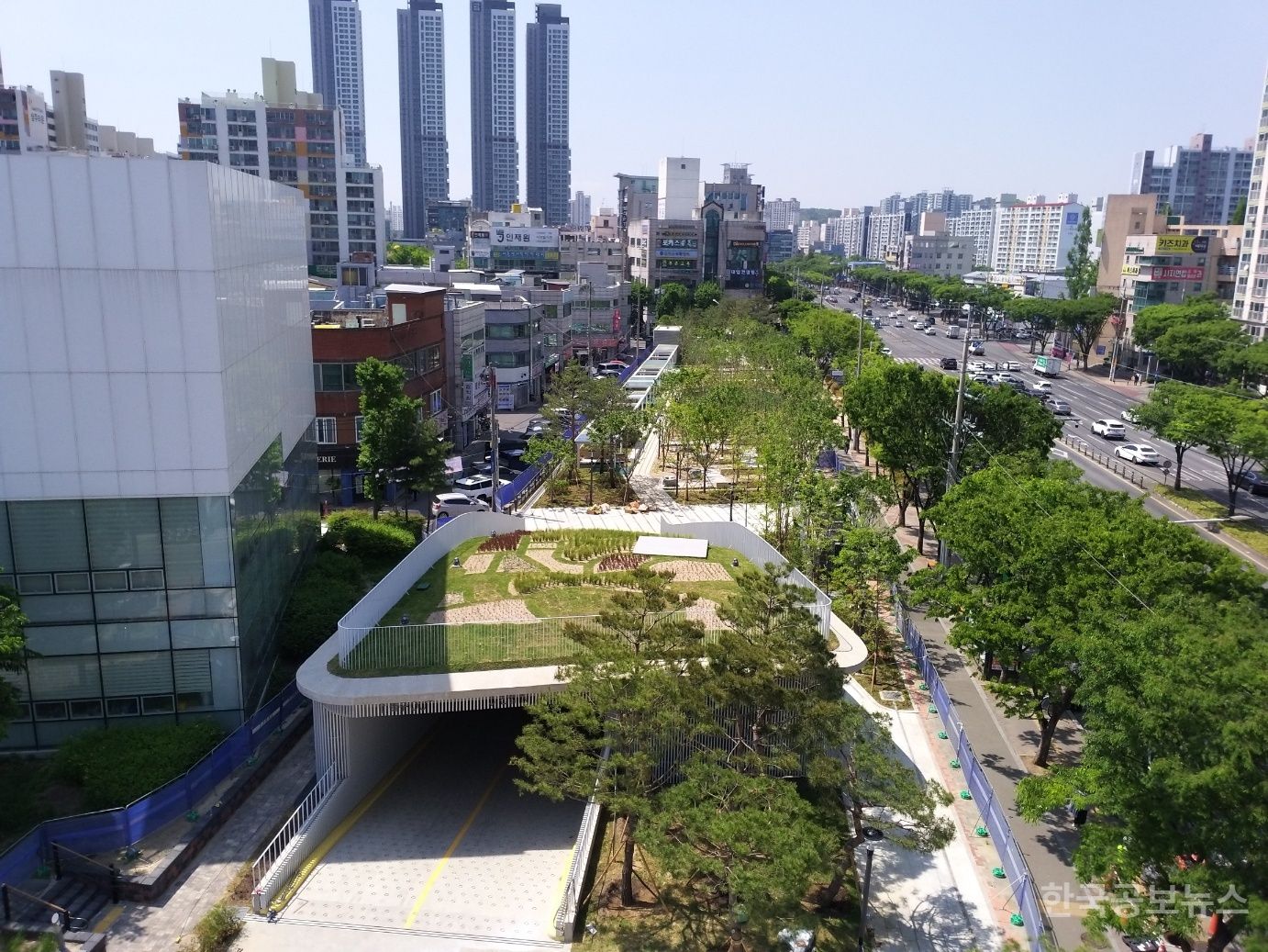 신매시장 공영주차장 및 공원화 사업 준공식 개최 기사 사진