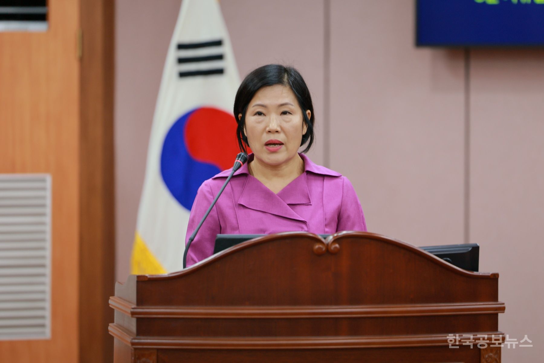 홍종숙 증평군의회 의원, 5분 자유발언 기사 사진