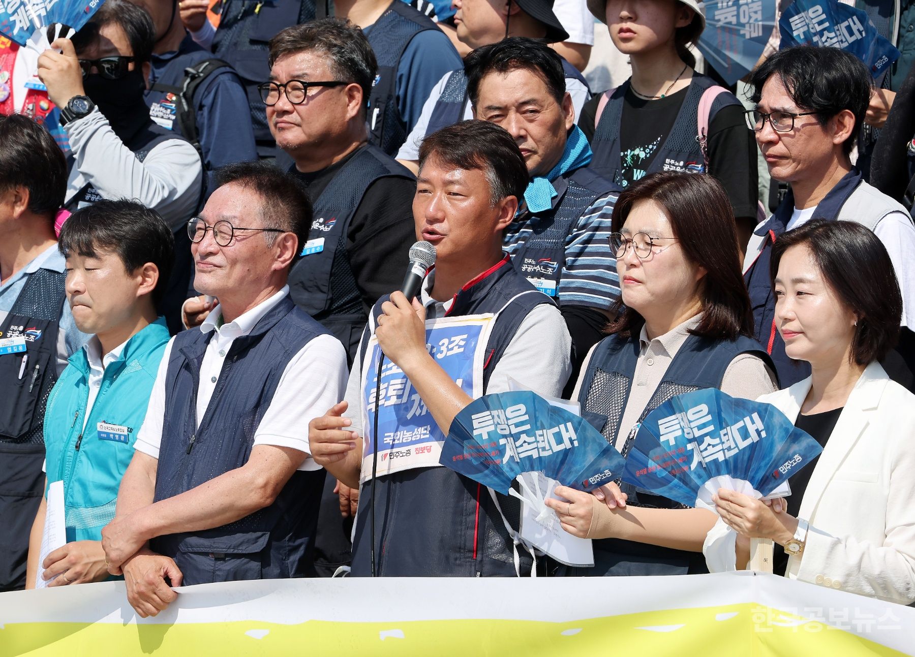 양대노총 "논의 중 노란봉투법, 지난 안보다 후퇴해…정부여당에 엄중 경고" 기사 사진