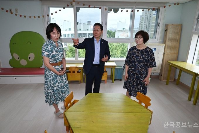 유정복 인천시장, 영유아 장애인거주시설 폭염 대비 현장점검 기사 사진