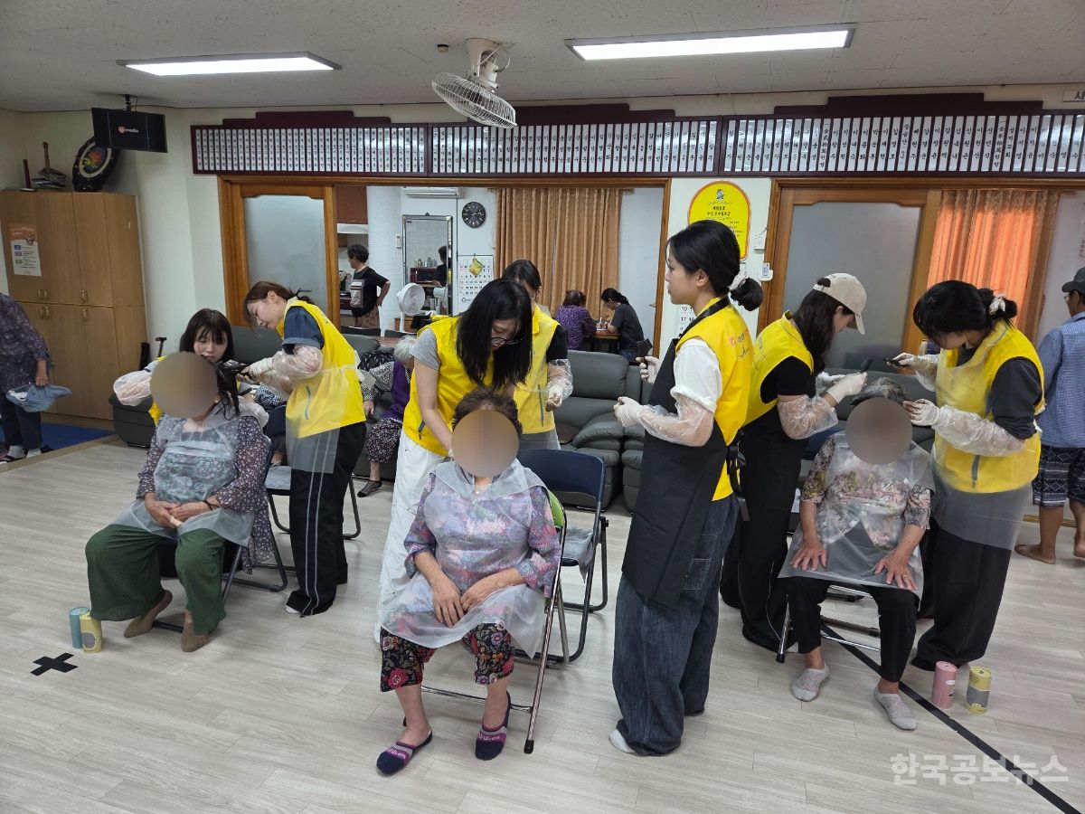 제주영락복지관,  제주대 간호학과와 어르신 돌봄활동 진행 기사 사진